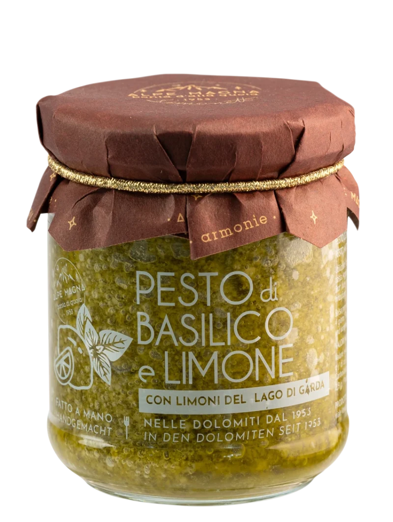 Pesto di basilico e limone del Garda