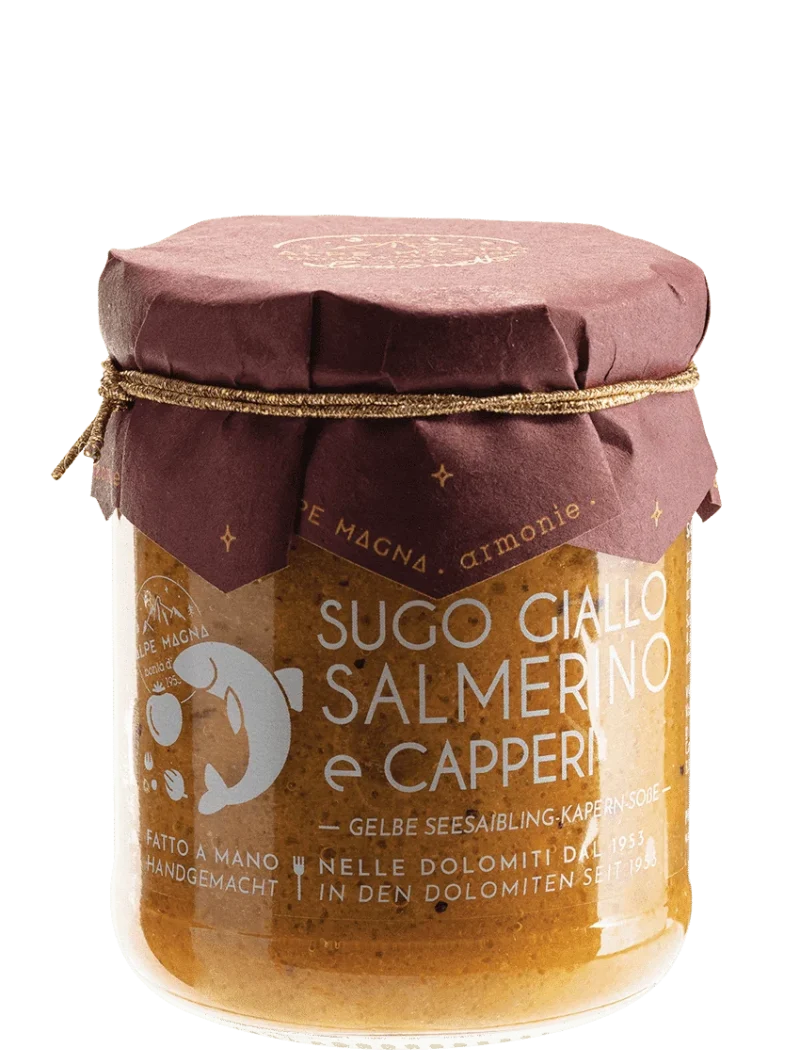 Sugo giallo salmerino e capperi