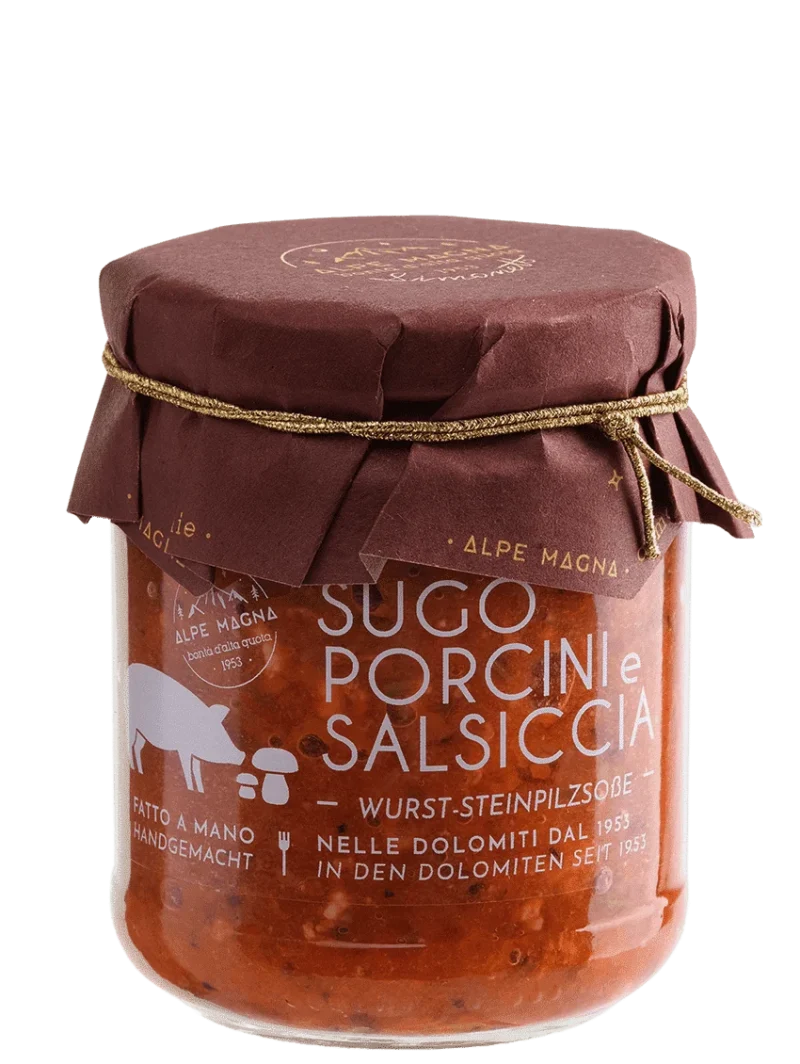 Sugo porcini e salsiccia