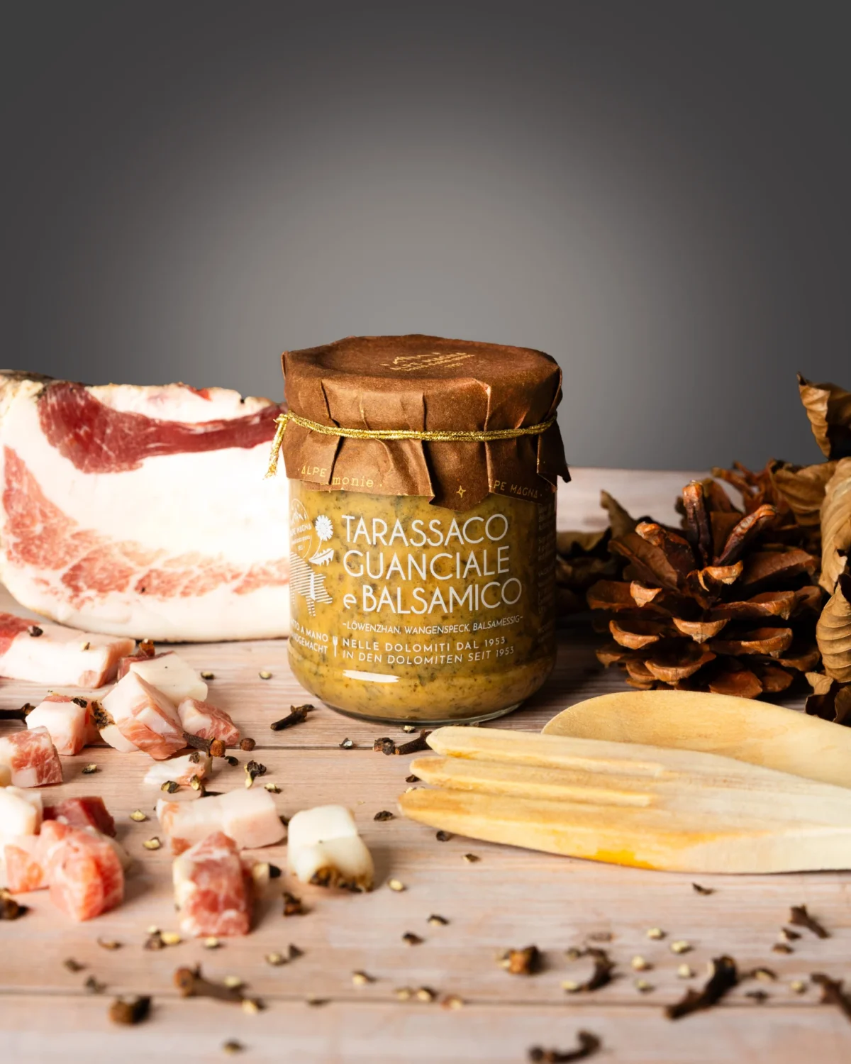 hover Tarassaco guanciale e balsamico